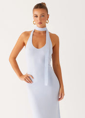 Eddie Knit Maxi Dress - Blue