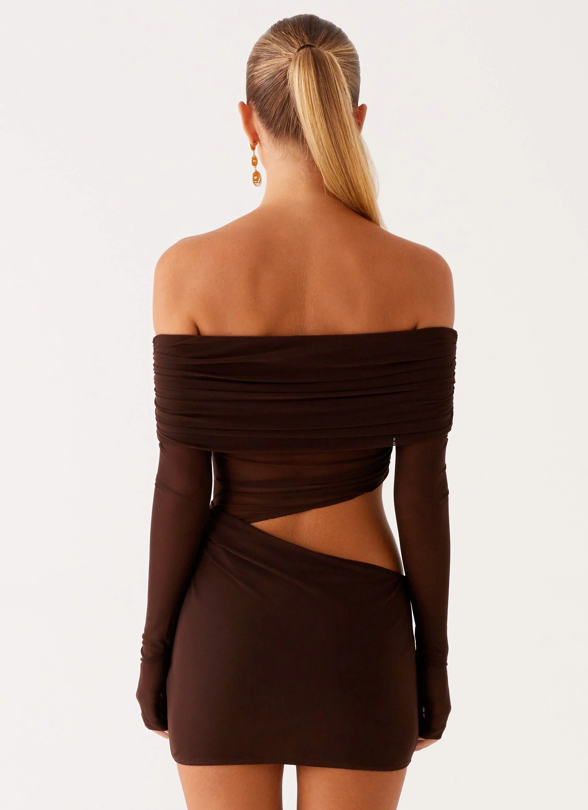 Emery Mini Dress - Chocolate