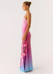 Ariaz Sequin Maxi Dress - Ombre Reef